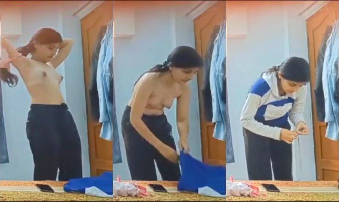 Changing Cloths Cute Desi Mal Amateur Indian